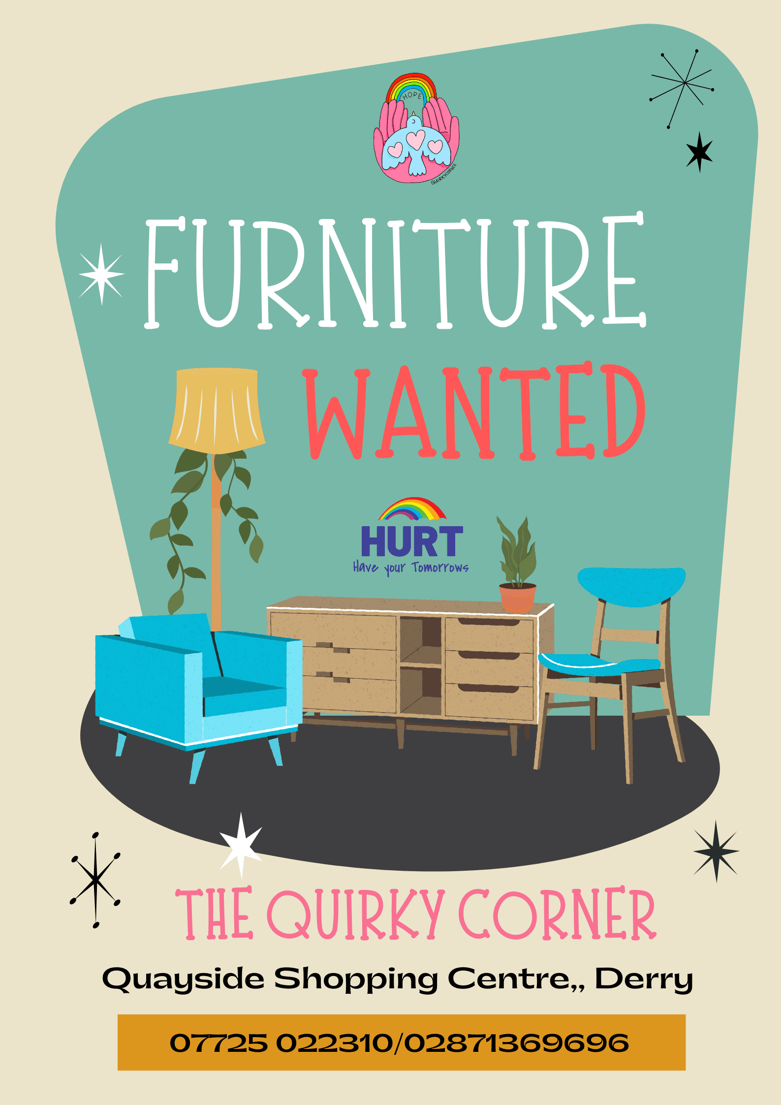 Furniture Donations needed at The Quirky Corner