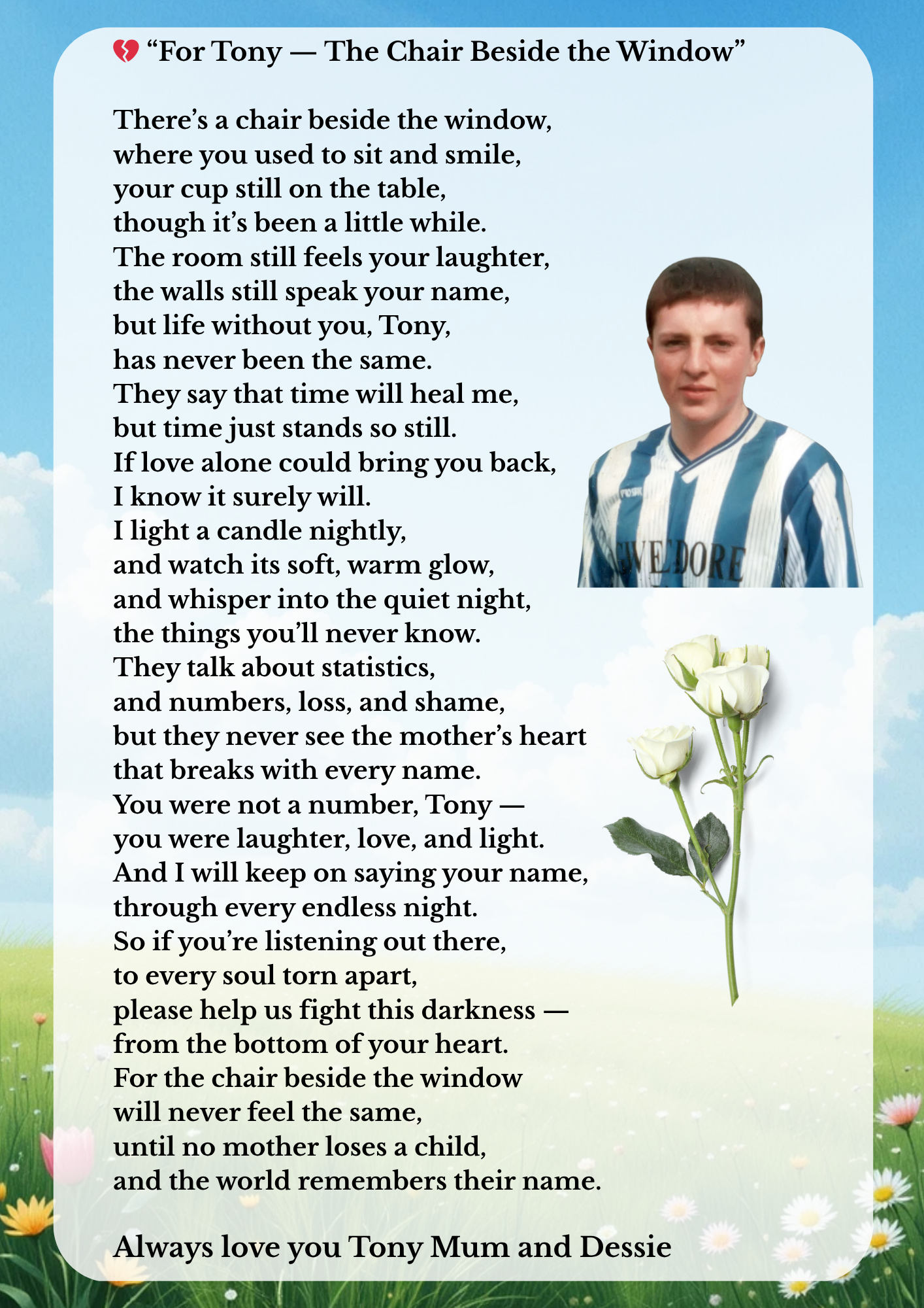 Tony’s 26th Year Anniversary – 15th October